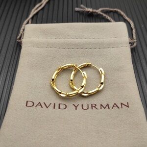 David Yurman Gold Hoop Earrings